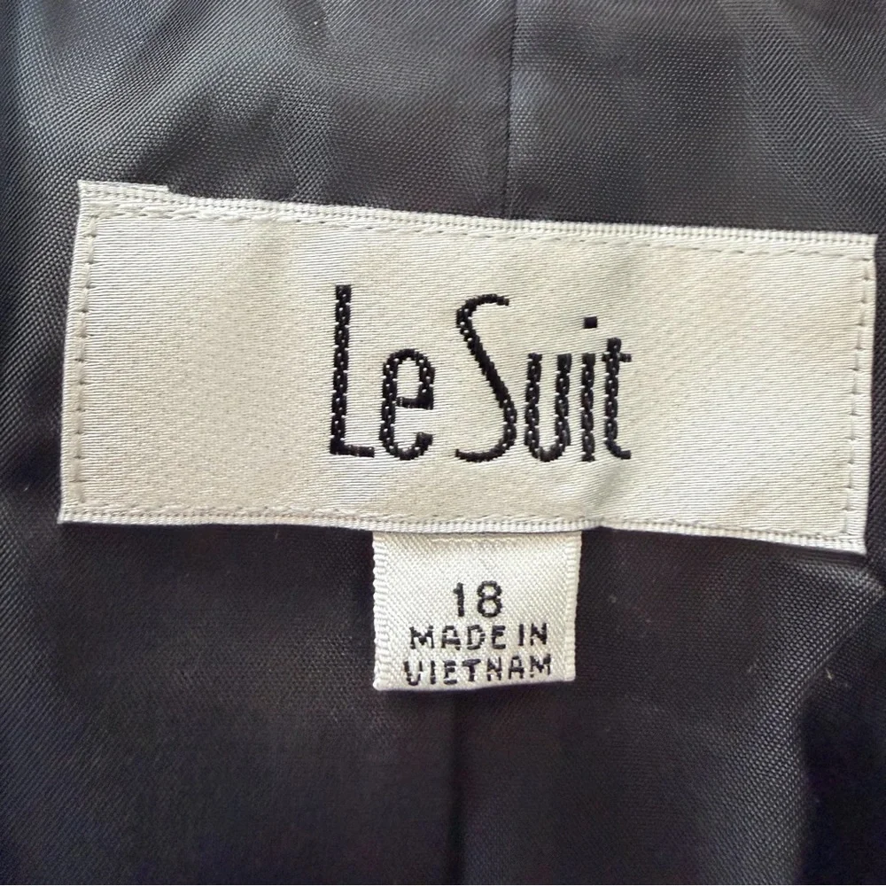 LeSuit Women’s Vienna Stone/Gray Textured Pants Suit Jacket- 18-Classic/ NWT - Picture 8 of 13